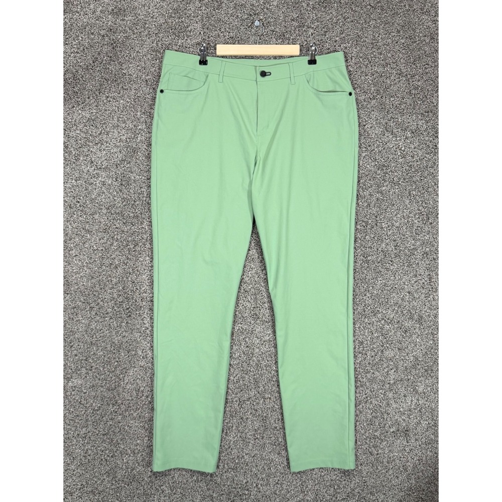 Public Rec Dealmaker Pants Mens 38/36 (Fits 38/34) Green 5-Pocket Performance